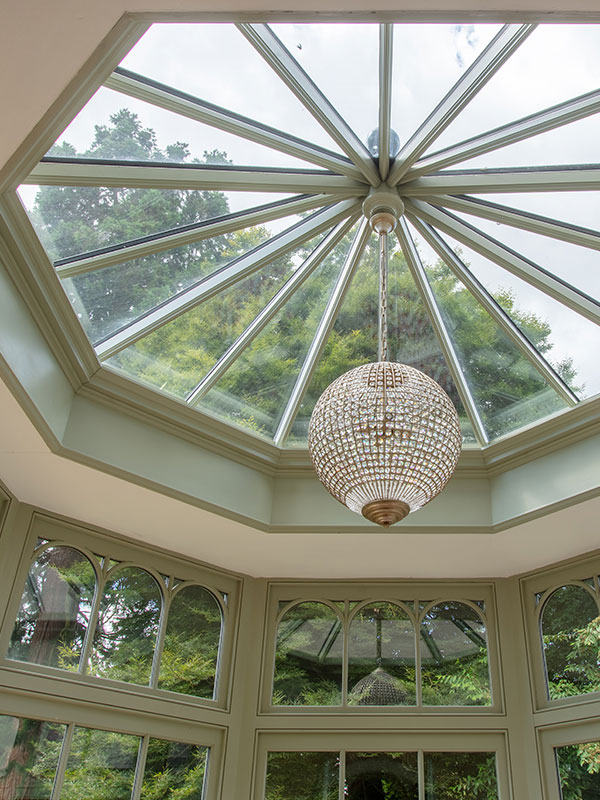 sunroom rooflight close up