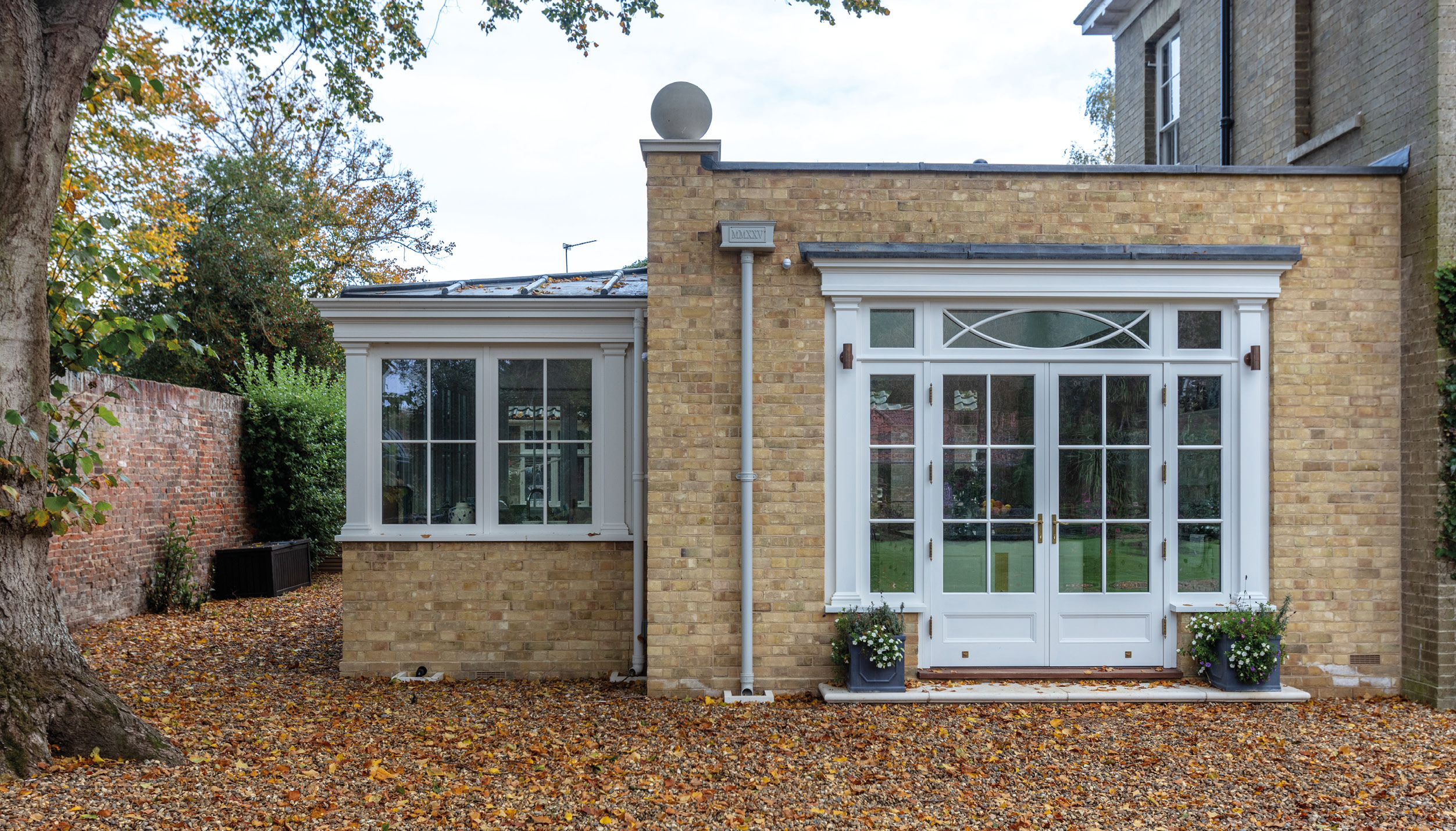 side extenson to country home
