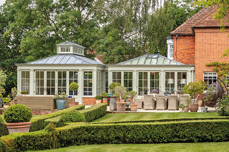 Kitchen Orangery Extension Immersed in the Garden