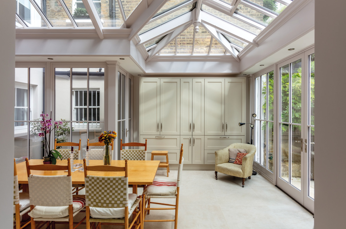 side extenson to country home