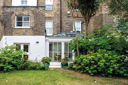 Central London townhouse orangery extension