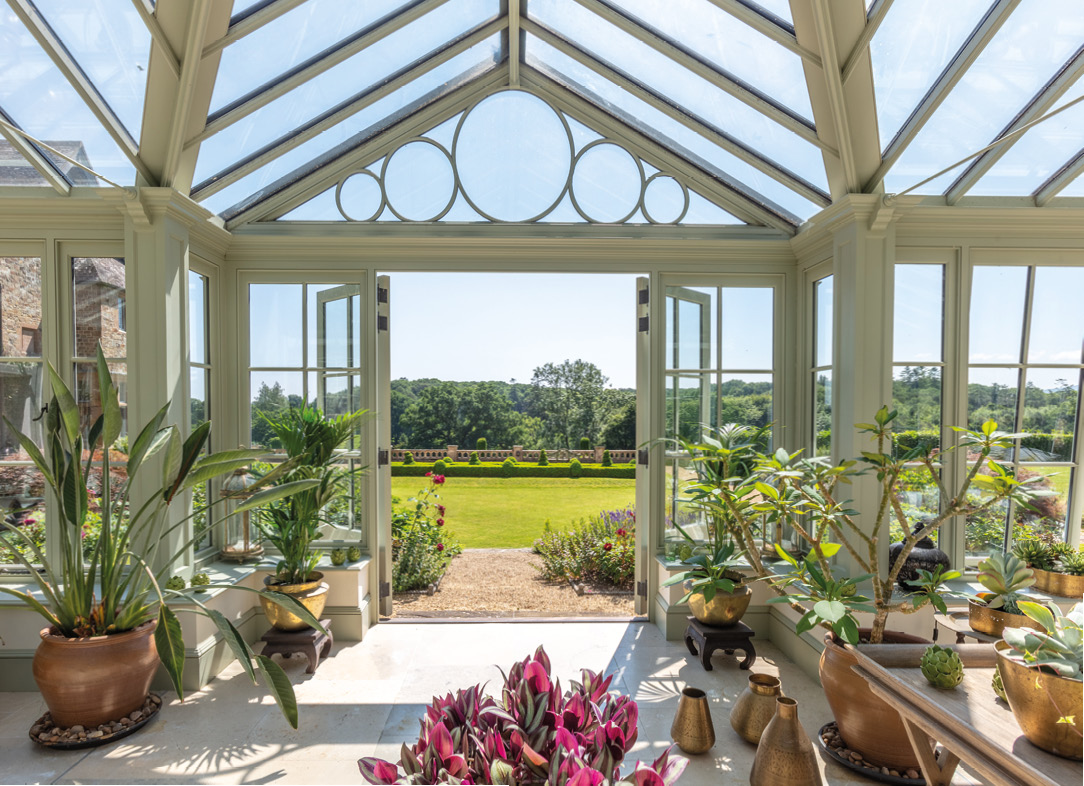 side extenson to country home