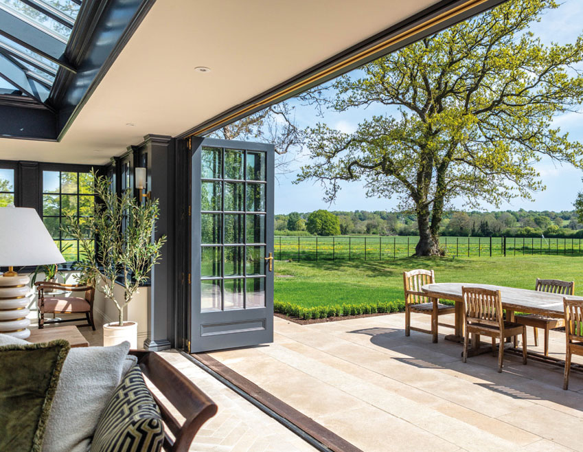 side extenson to country home