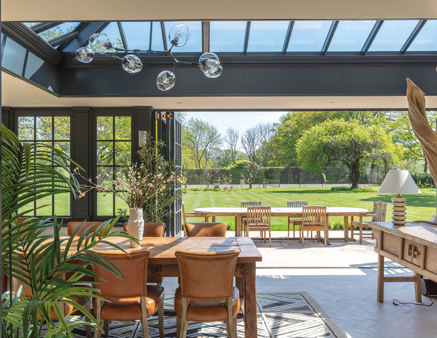 side extenson to country home