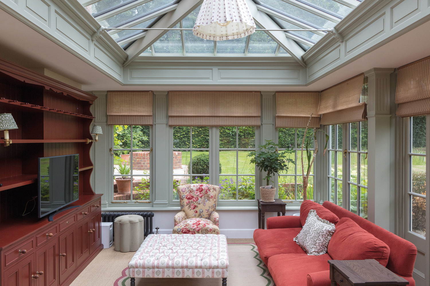 Interior scheme of orangery extension