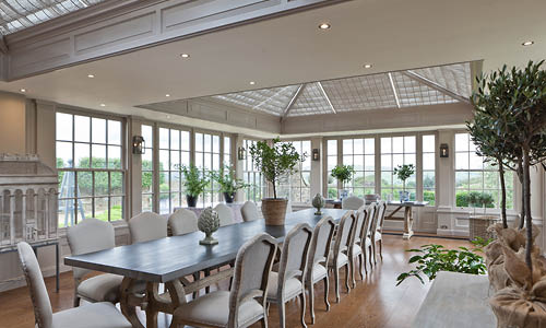 Orangery designed for both dining and entertaining