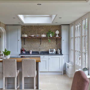 Rooflight in a kitchen extension