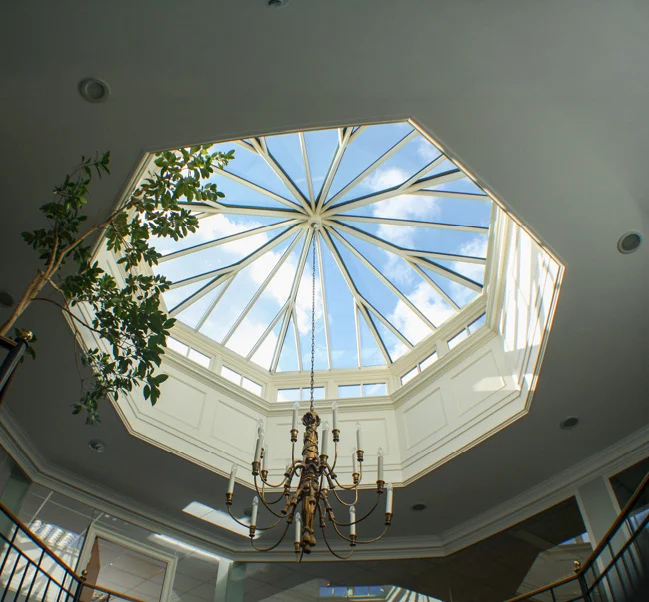 entrance hall with roof light