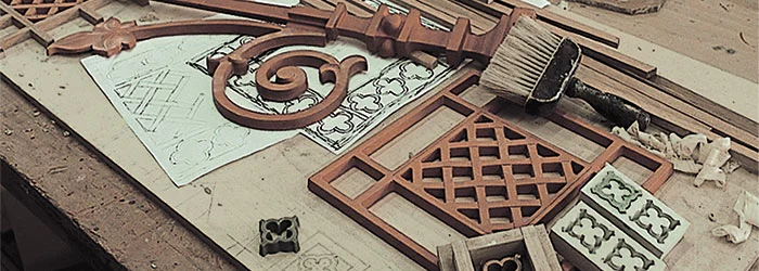 Factory work space for pattern making