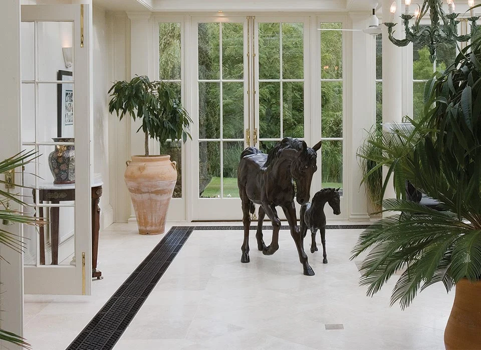 Example of heating in a conservatory