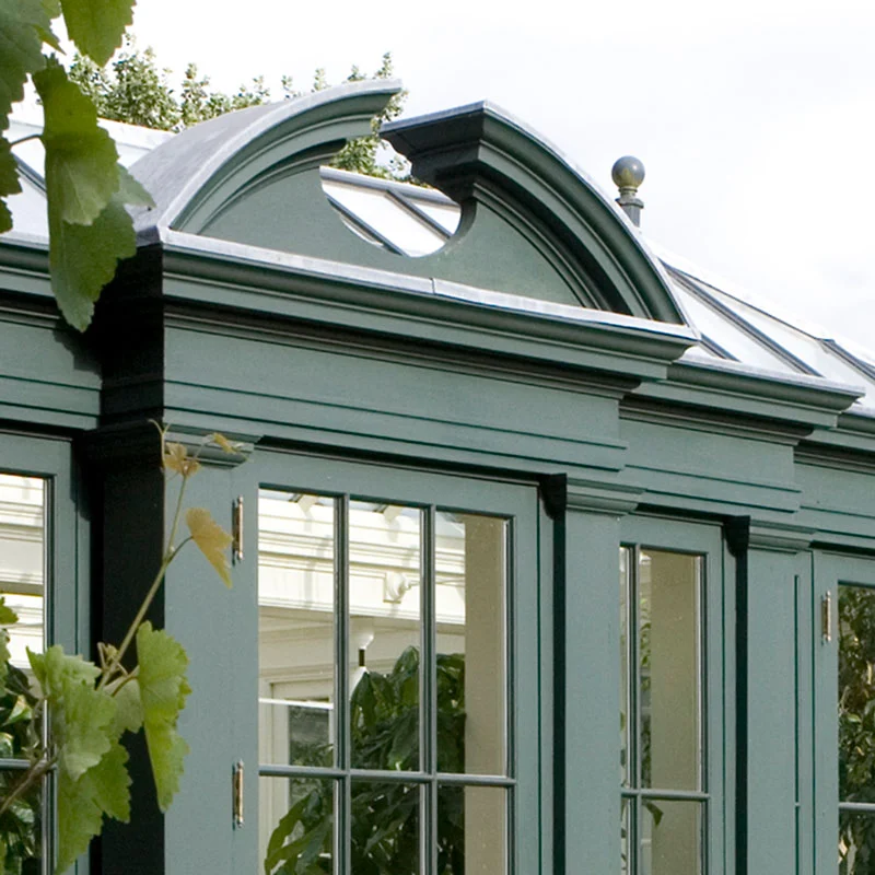 Decorative timber bargeboard detailing on a bespoke traditional conservatory