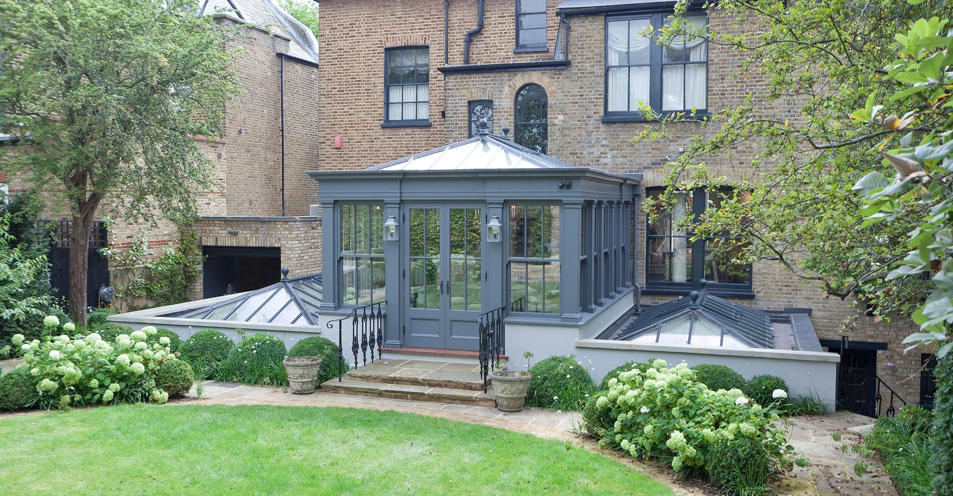 Orangery designed on two levels