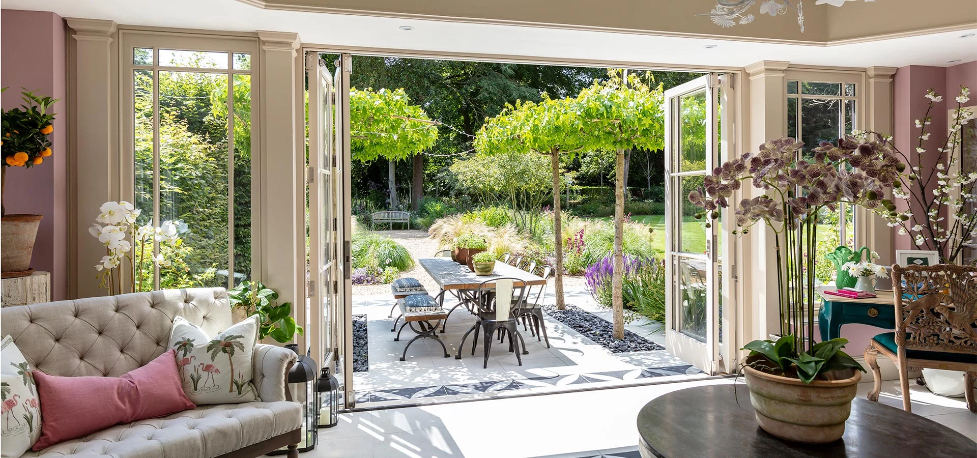 Outdoor entertaining with a bespoke orangery