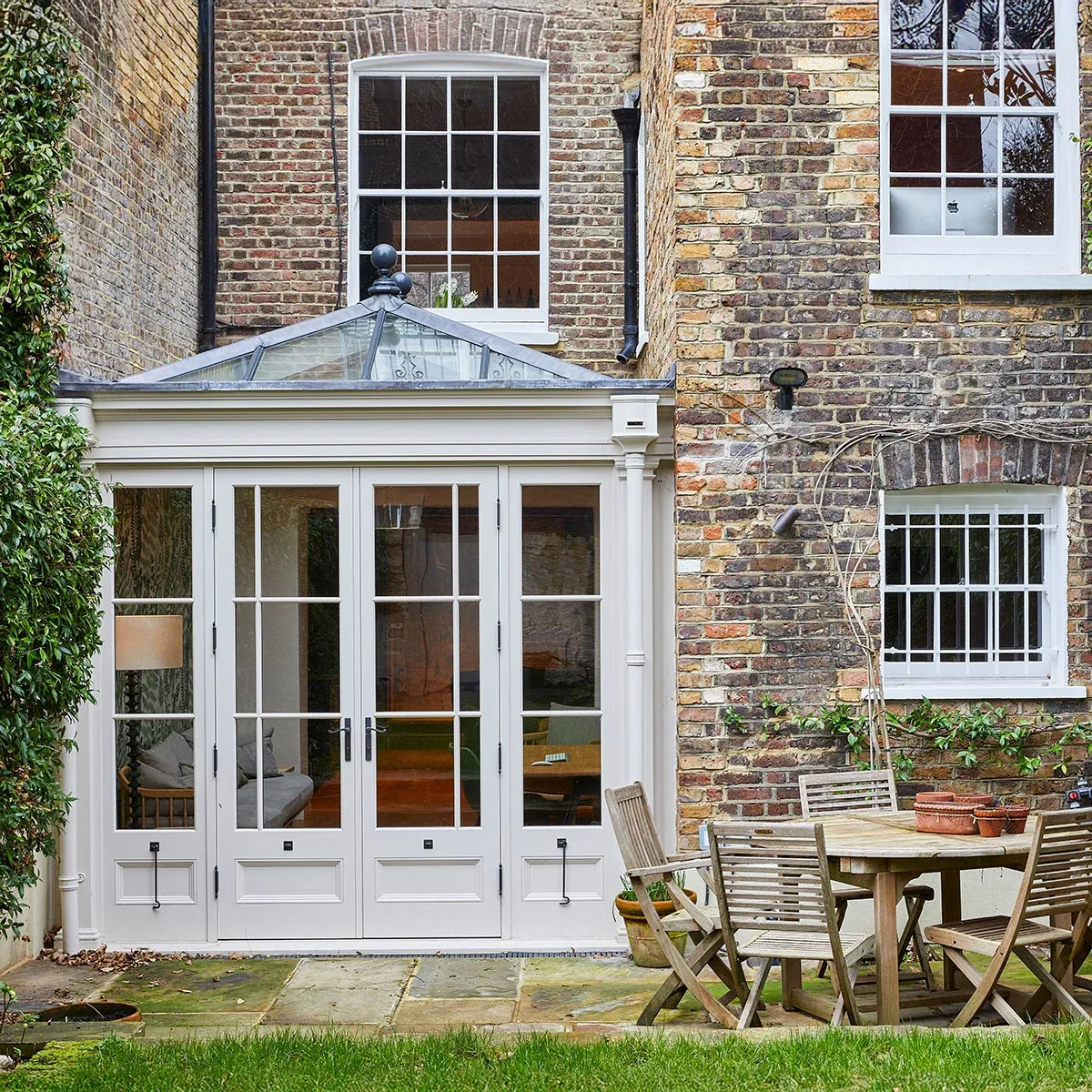 Close up of townhouse orangery