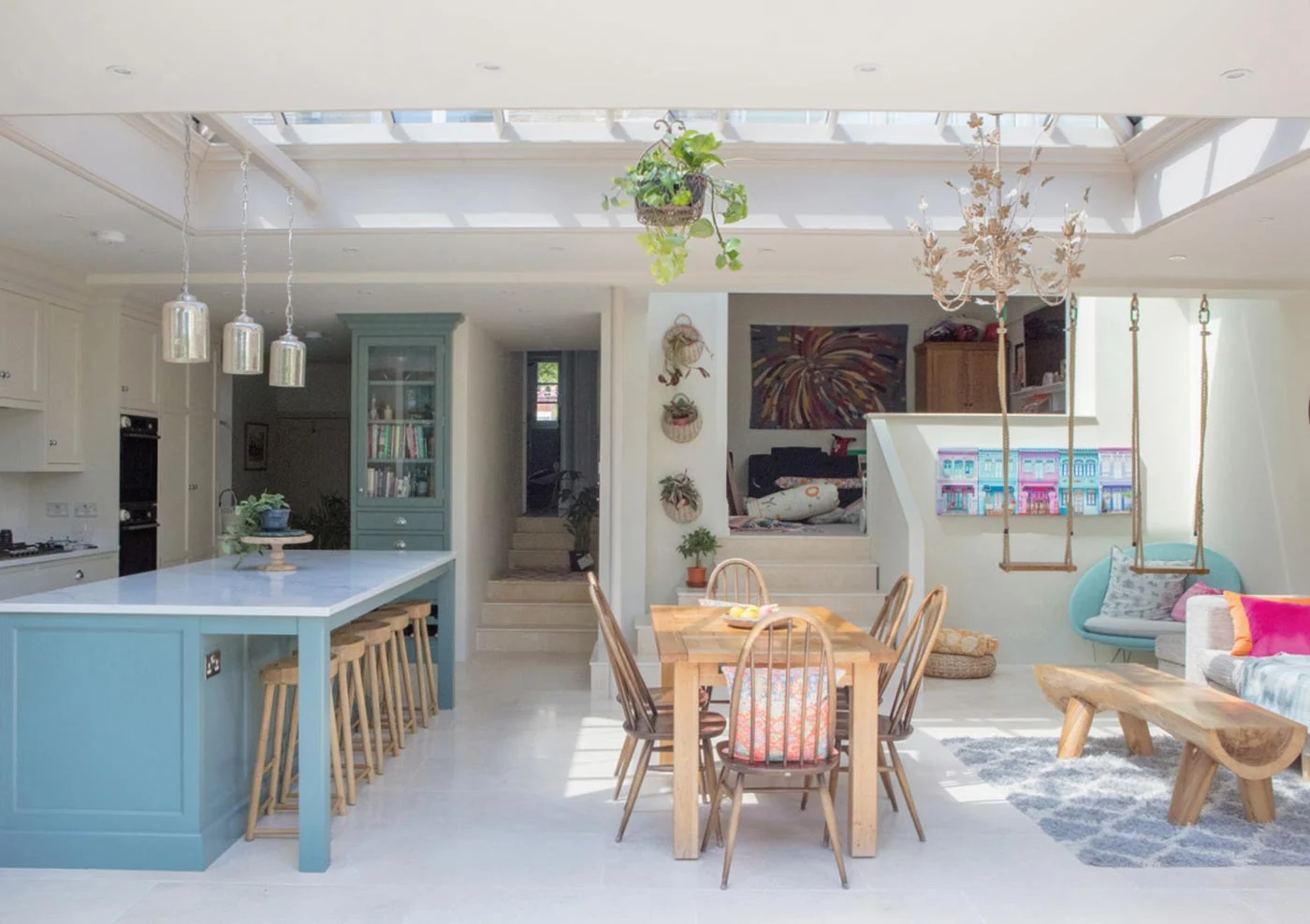 View from outside in to the orangery